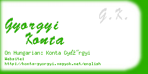 gyorgyi konta business card